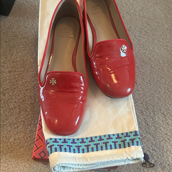 Tory Burch Samantha smoking slipper 6.5 red - Picture 5 of 5